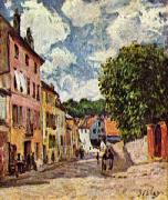 Alfred Sisley Strabe in Moret-Sur-Loing Germany oil painting artist